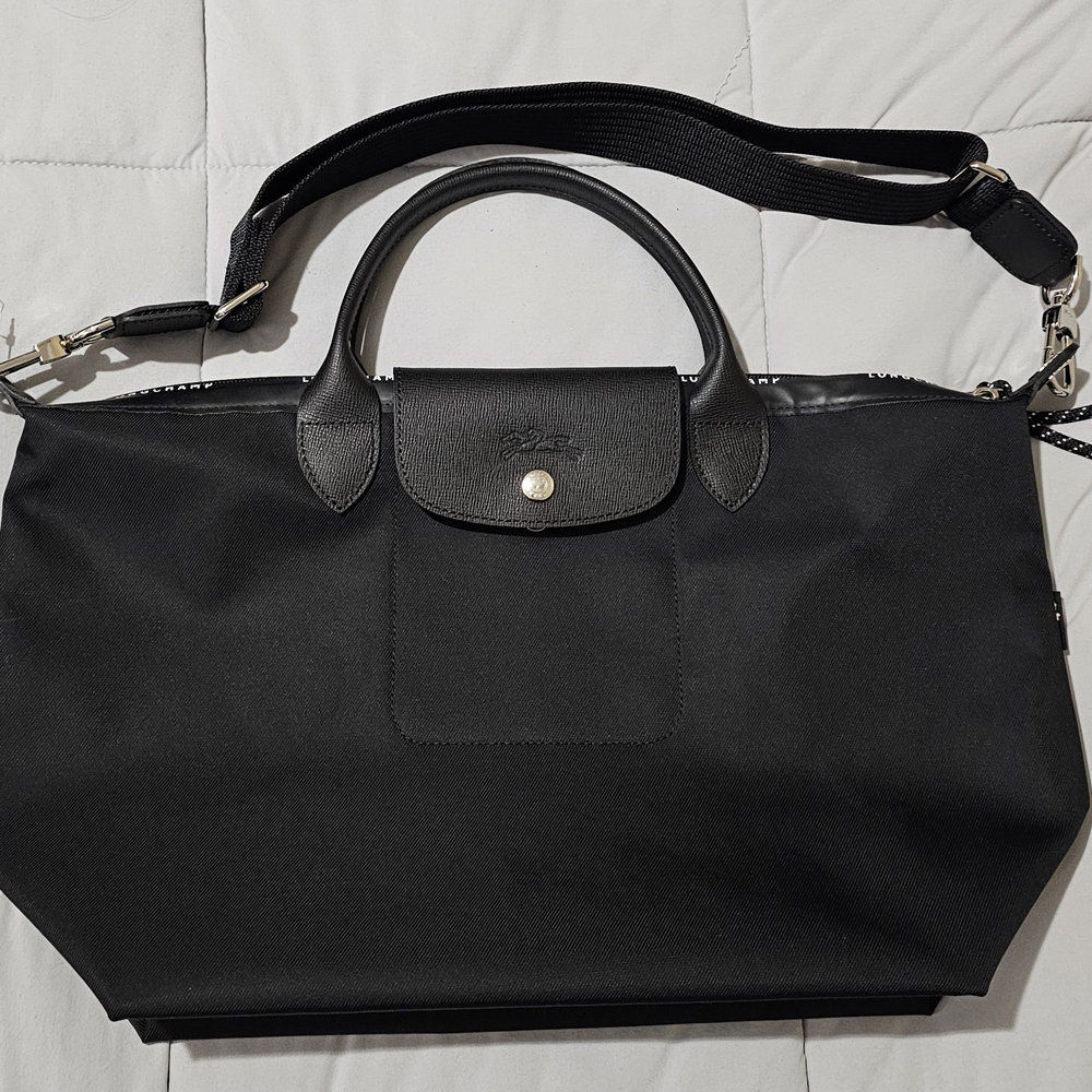 Black Handbag with Adjustable Strap